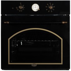 Встраиваемый духовой шкаф электрический 56 литров, 8 режимов, Конвекция, до 275 С., il Monte BO-69 BLACK RUSTICO